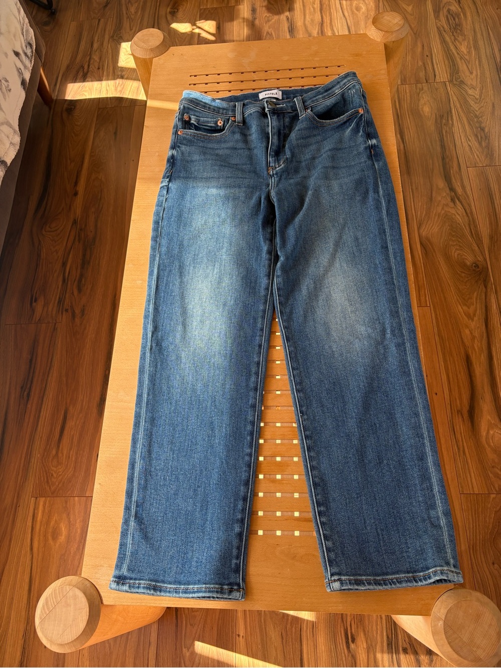Pistola High-Rise Blue ankle relaxed Women's Jeans
